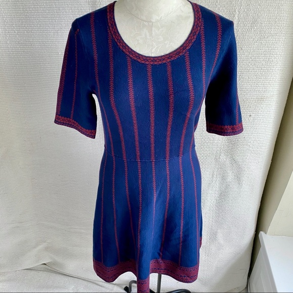 Stitchfix OS Sexy Sweater Dress Navy Blue - Picture 3 of 9